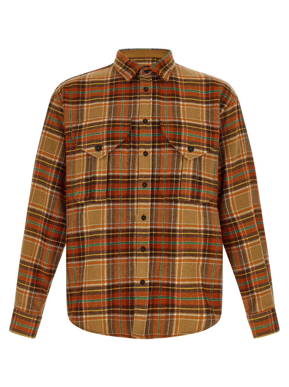 Chemisier Dsquared² en plumes de marabout orange