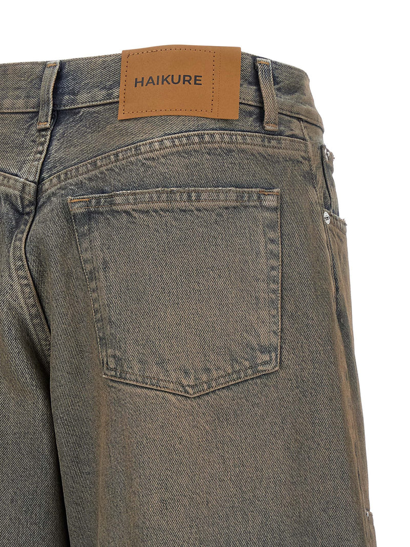 Haikure Blue Cotton Relaxed Fit Jeans - Legacy Collection