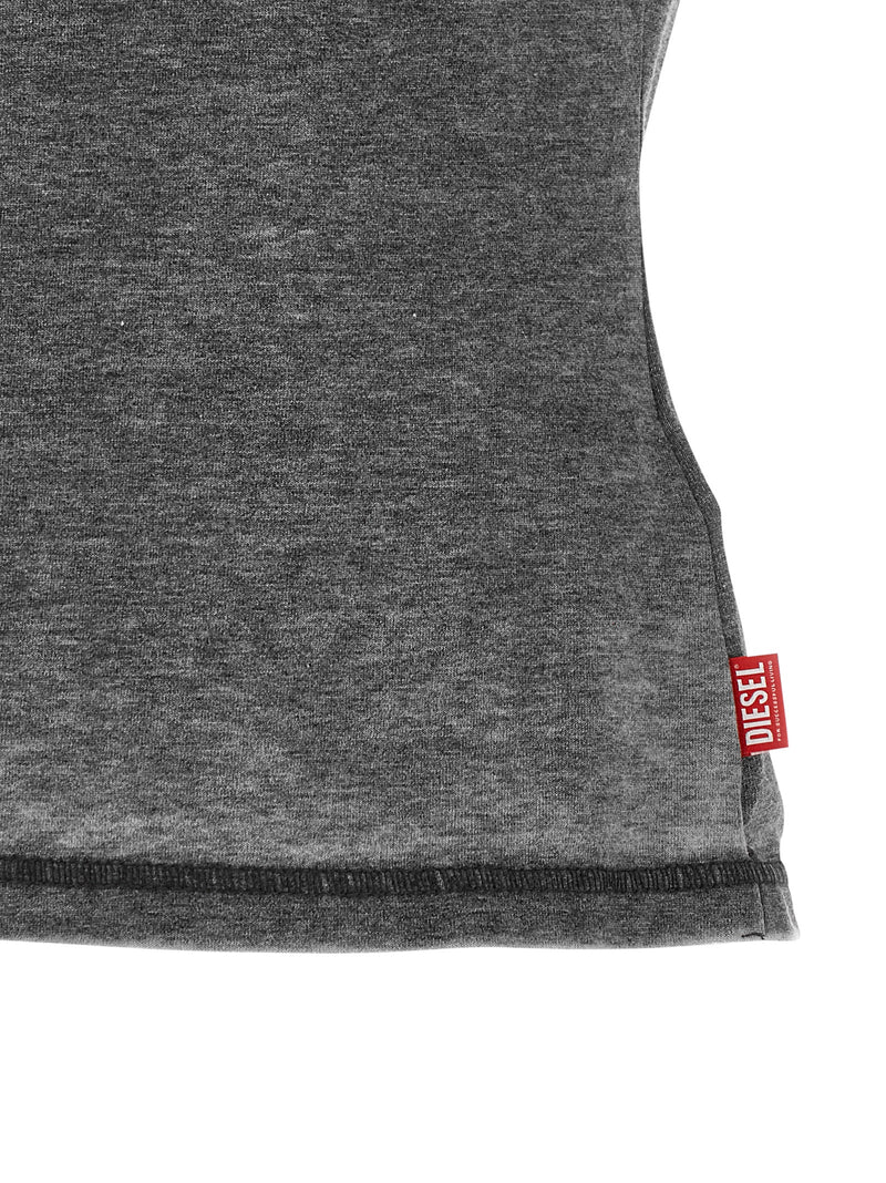 T-shirt en polyester gris diesel