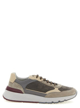Baskets Athlétiques Brunello Cucinelli en Cuir de Veau Multicolore