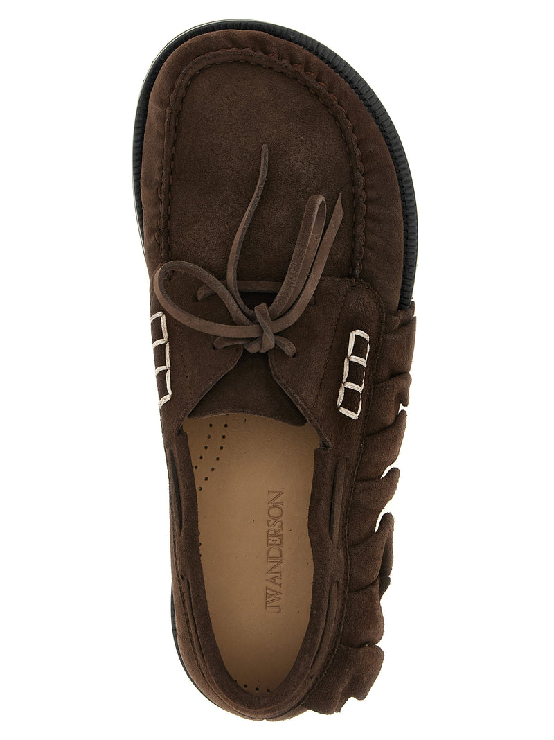 J.W.Anderson Brown Suede Leather Moccassin
