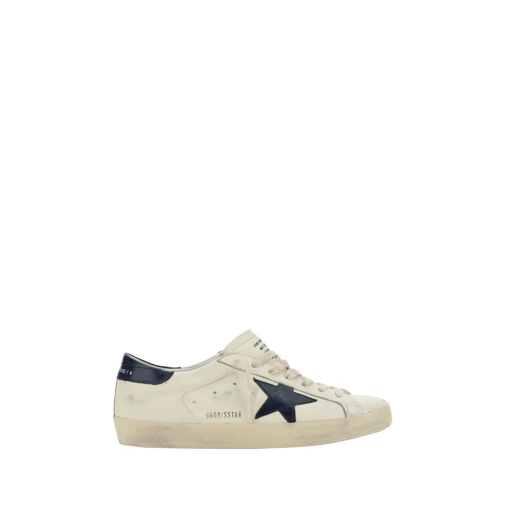 Golden Goose White Goatskin Low Top Sneakers - Stylish Comfort