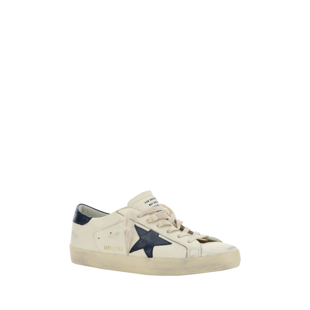 Golden Goose White Goatskin Low Top Sneakers - Stylish Comfort