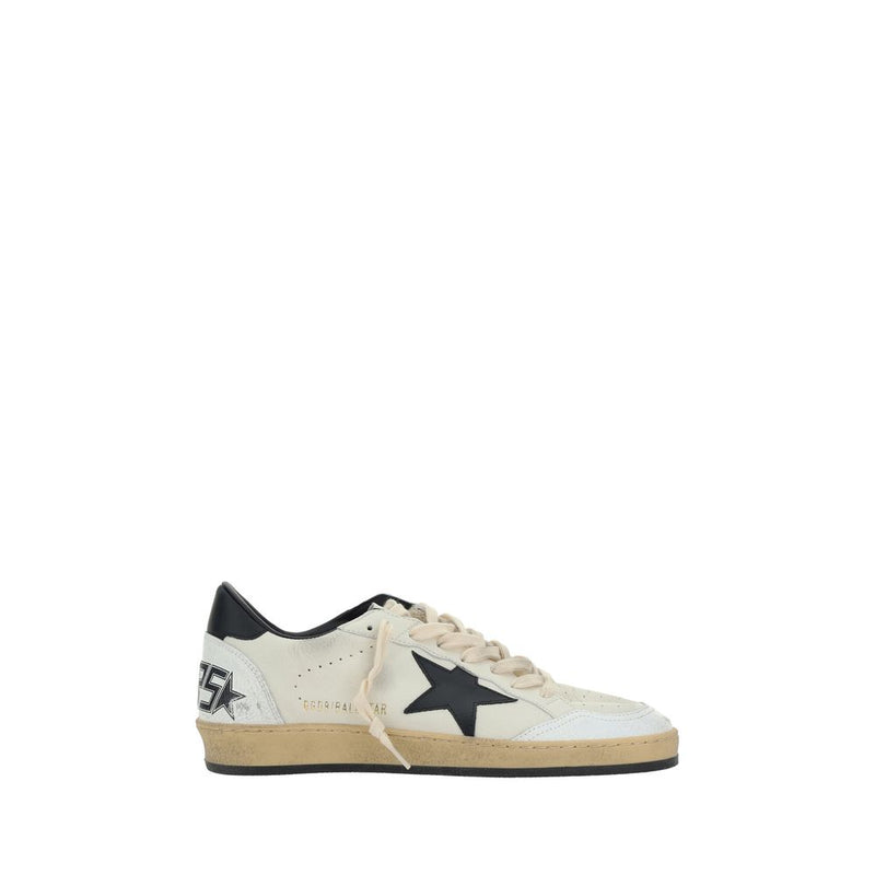 Golden Goose White Calf Leather Bos Taurus Athletic Sneakers