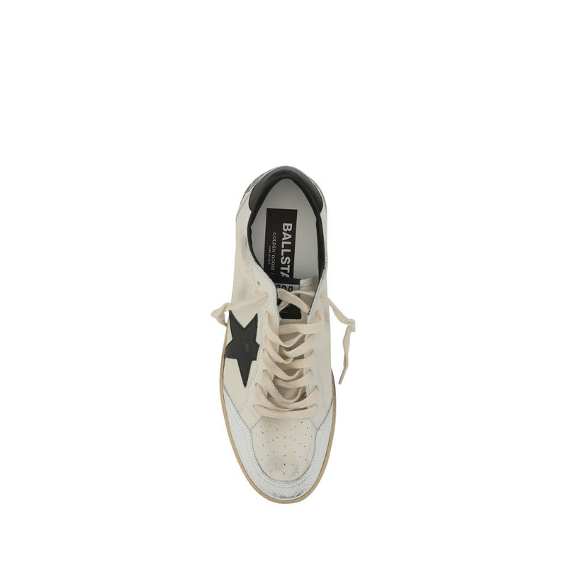 Golden Goose White Calf Leather Bos Taurus Athletic Sneakers