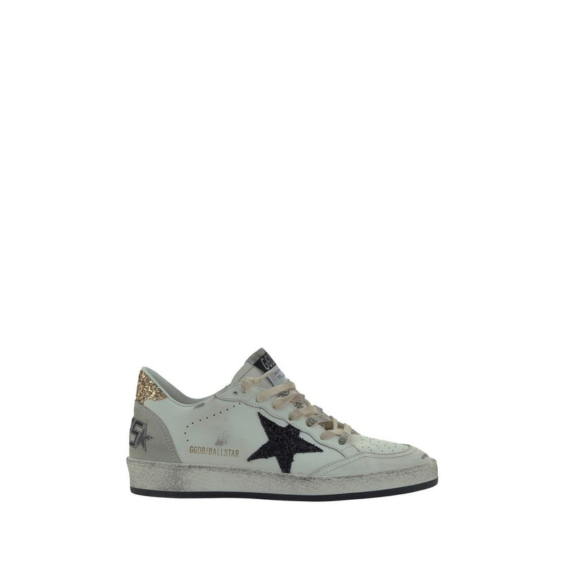 Golden Goose White Goatskin Low Top Sneakers - Ball Star Model