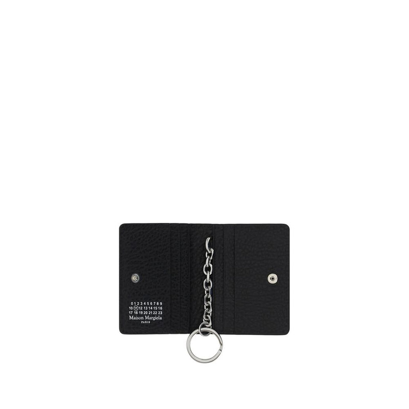 Maison Margiela Porte-clés en cuir de veau noir Bos Taurus