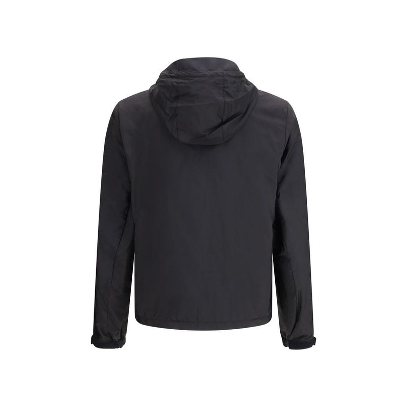 Prada Black Recycled Polyamide Shell Jacket