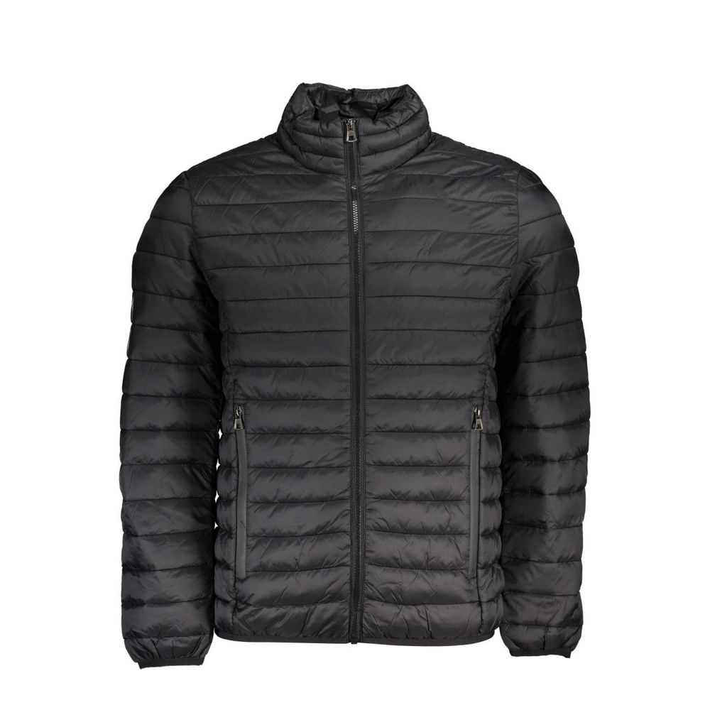 Norway 1963 Black Polyamide Men's Jacket - Modern Elegance