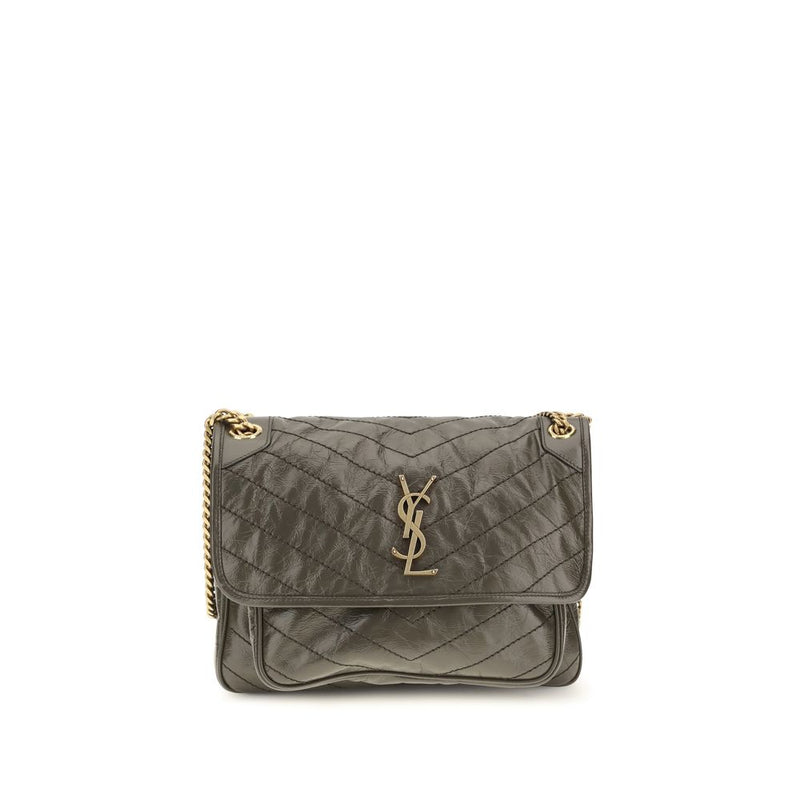 Sac bandoulière Saint Laurent Bos Taurus en cuir de veau bicolore