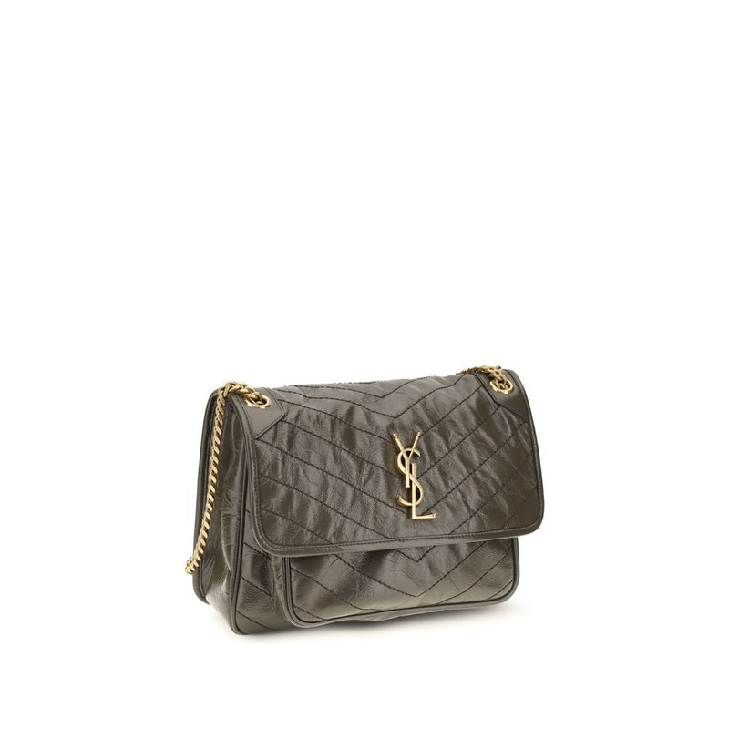 Sac bandoulière Saint Laurent Bos Taurus en cuir de veau bicolore