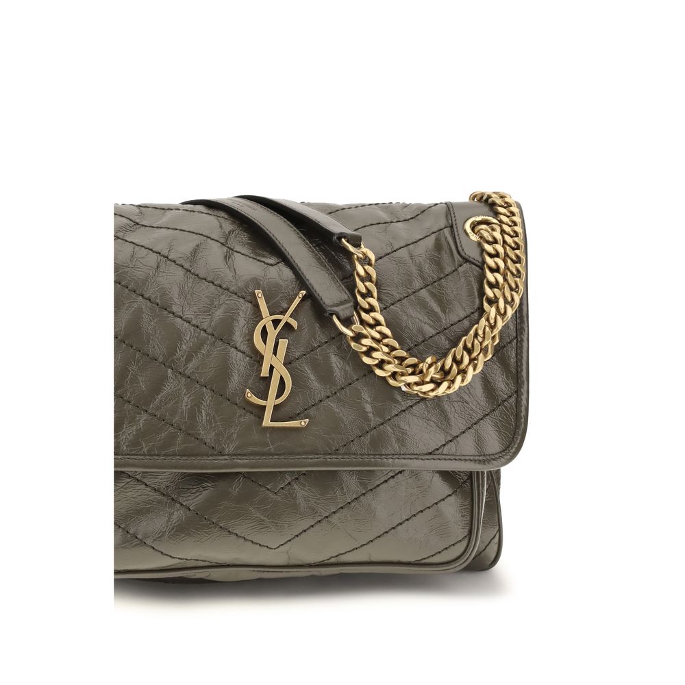 Sac bandoulière Saint Laurent Bos Taurus en cuir de veau bicolore