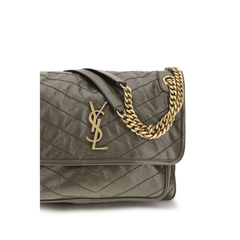 Sac bandoulière Saint Laurent Bos Taurus en cuir de veau bicolore