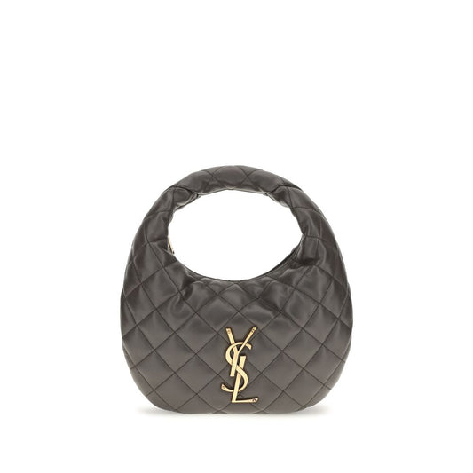 Sac à main Saint Laurent gris en agneau Ovis Aries Aries