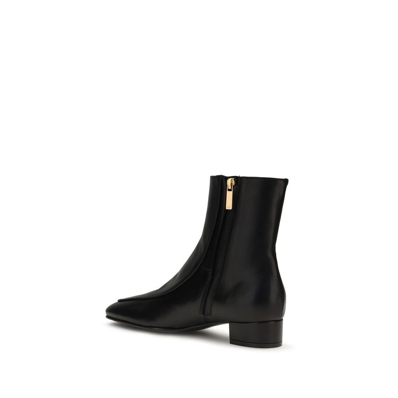 Bottines en cuir de veau noir Bos Taurus Herbert Levine