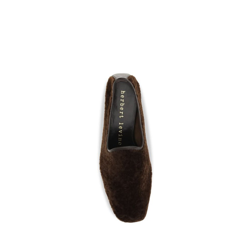 Mocassins à enfiler en cuir de veau marron Herbert Levine Bos Taurus