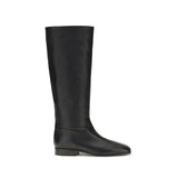 Bottines Herbert Levine en cuir de veau noir Bos Taurus