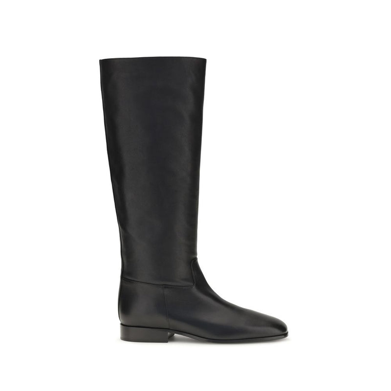Bottines Herbert Levine en cuir de veau noir Bos Taurus