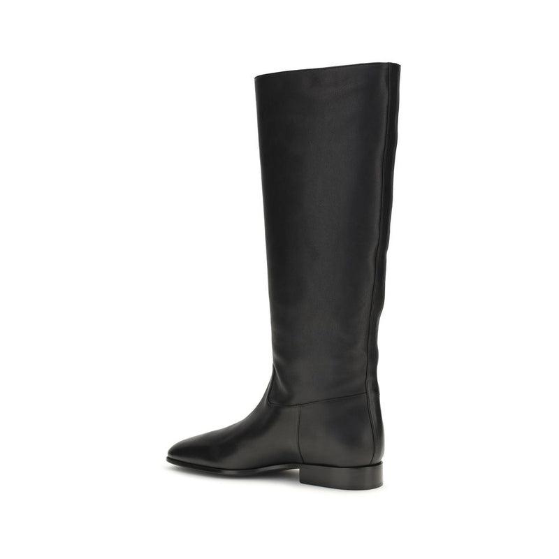 Bottines Herbert Levine en cuir de veau noir Bos Taurus