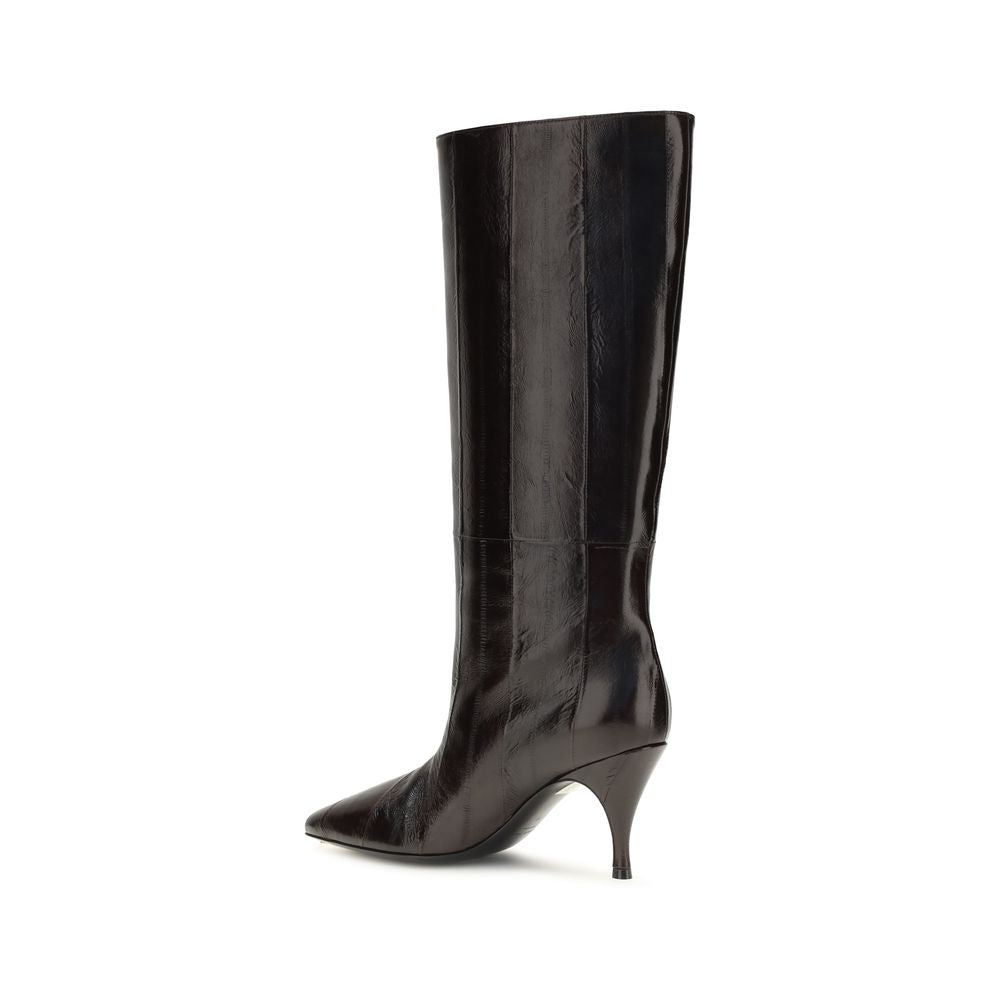 Bottes Herbert Levine en cuir de veau marron Bos Taurus