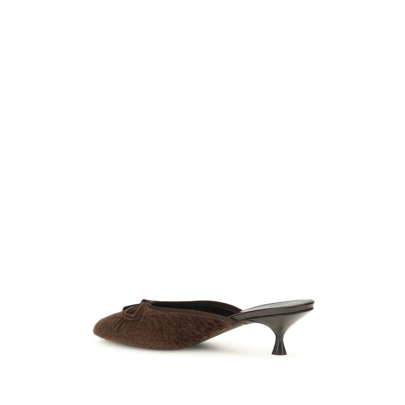 Herbert Levine Brown Calf Leather Bos Taurus Stiletto Heel Sandals