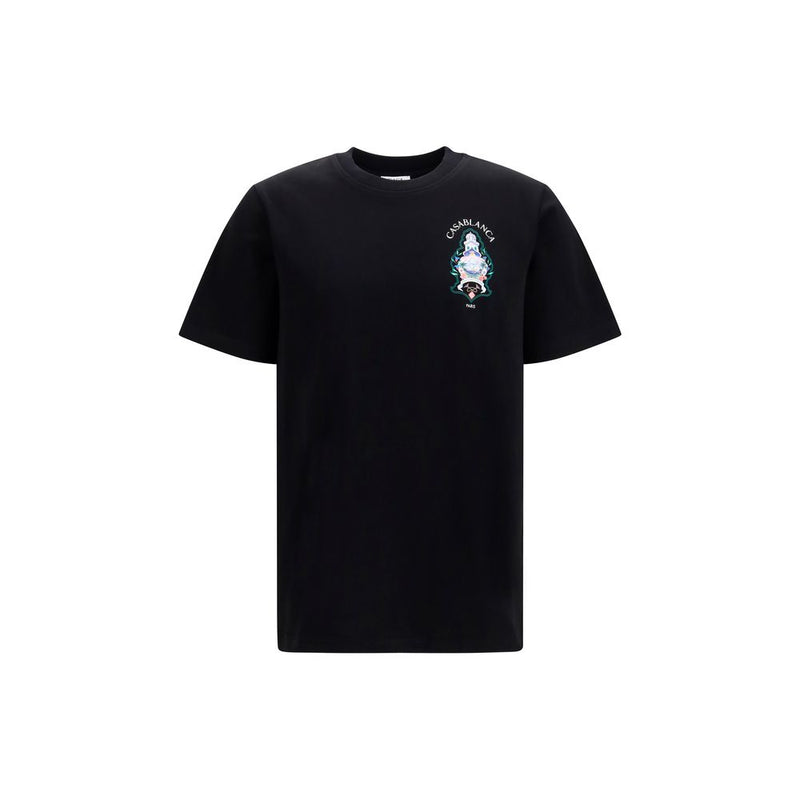 T-shirt Casablanca en coton noir