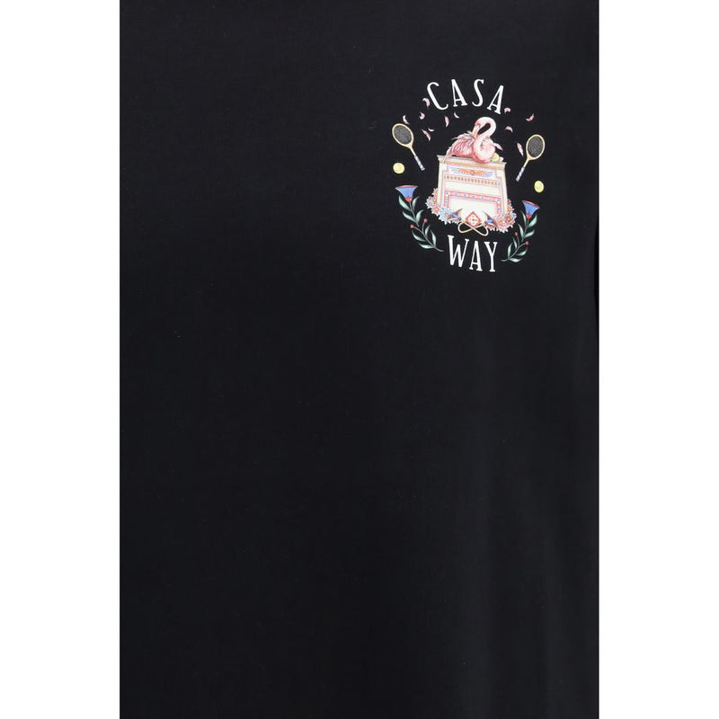 T-shirt Casa Way en coton noir de Casablanca