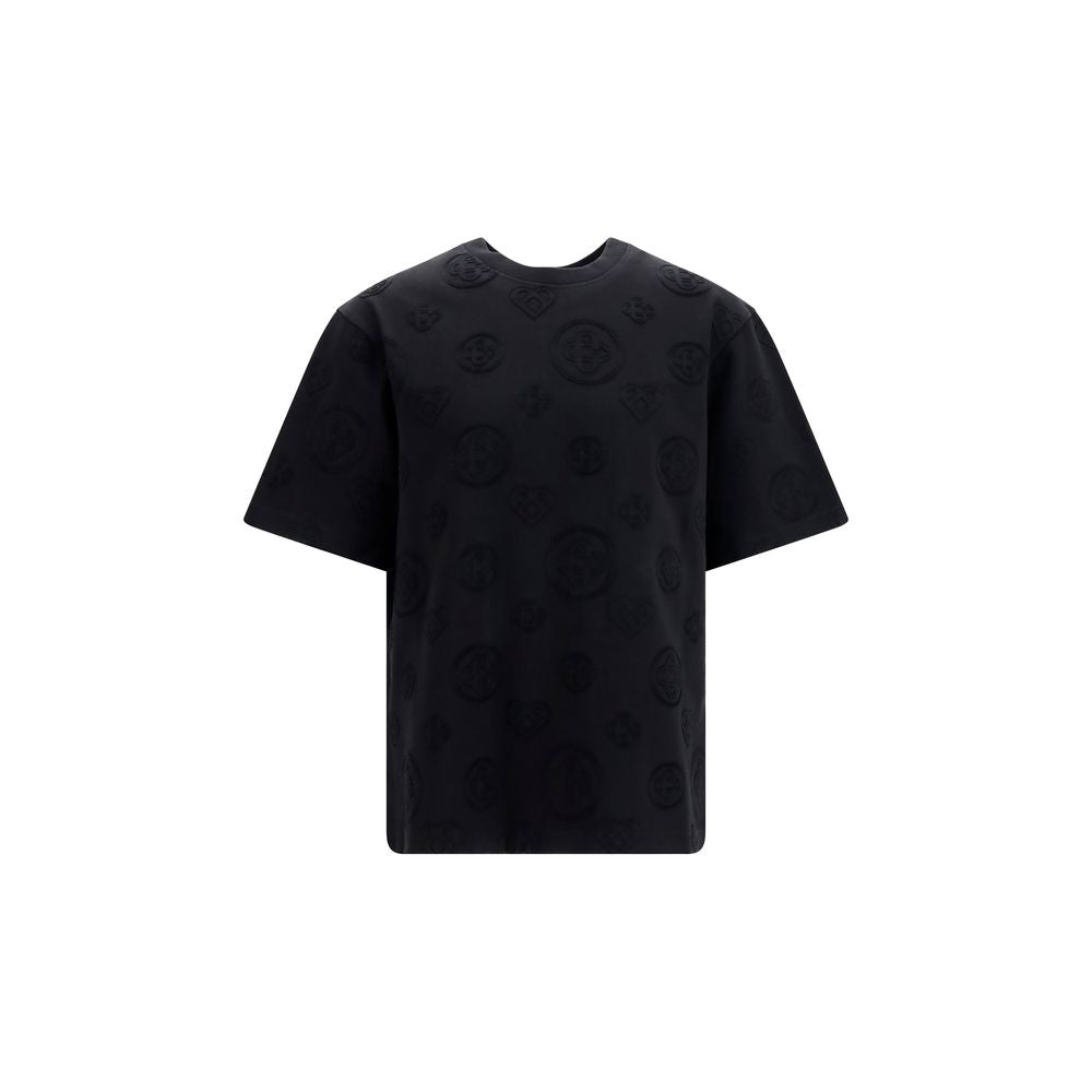 Casablanca Black Cotton Oversized Monogram T-Shirt
