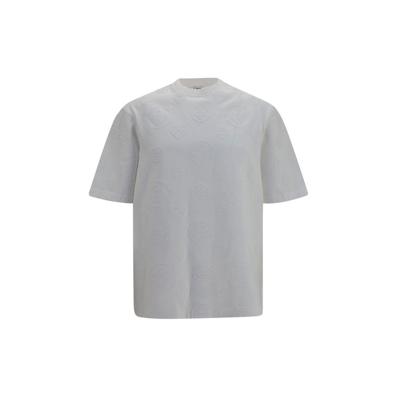 Casablanca White Cotton Oversized Monogram T-Shirt
