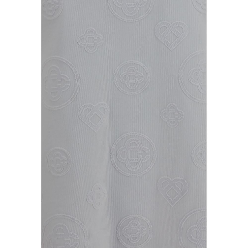 Casablanca White Cotton Oversized Monogram T-Shirt