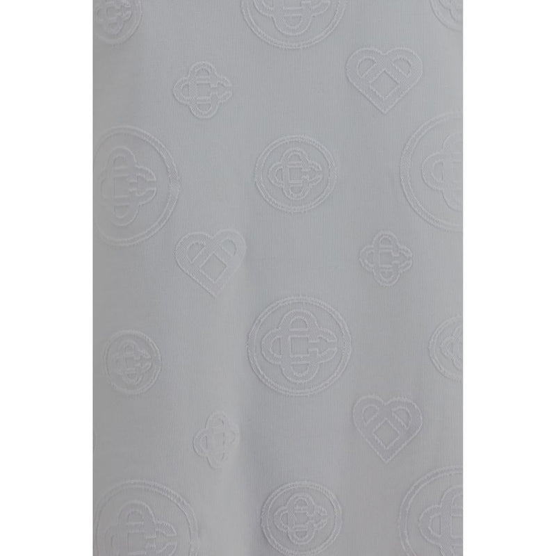 Casablanca White Cotton Oversized Monogram T-Shirt