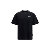 Palm Angels Black Cotton T-Shirt - Iconic Logo Design