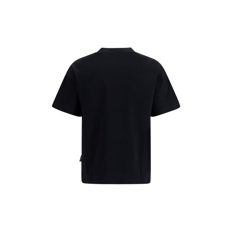 Palm Angels Black Cotton T-Shirt - Iconic Logo Design
