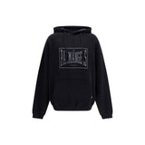 Palm Angels Vintage Box Logo Black Cotton Sweatshirt