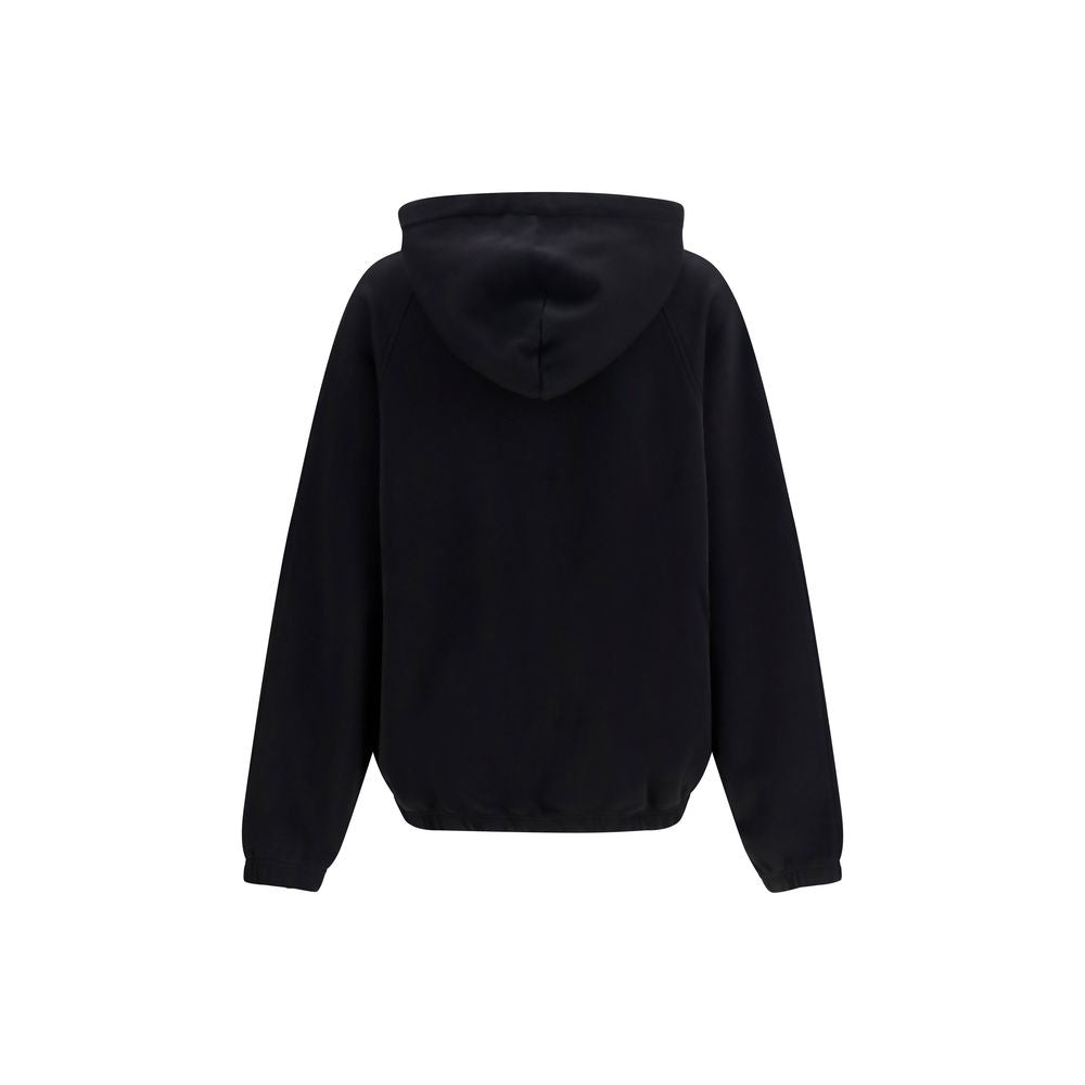 Palm Angels Vintage Box Logo Black Cotton Sweatshirt