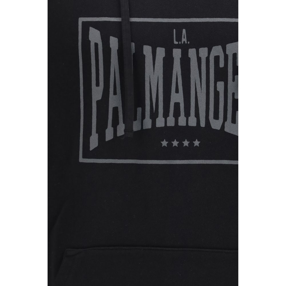 Palm Angels Vintage Box Logo Black Cotton Sweatshirt