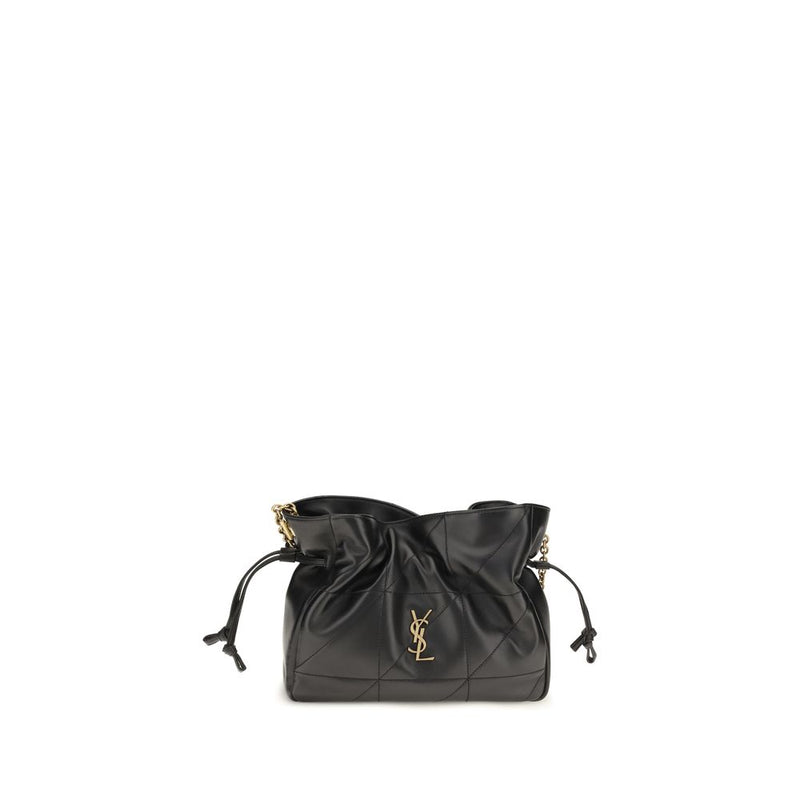 Saint Laurent Black Lamb Ovis Aries Aries Clutch Bag