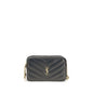 Saint Laurent Black Lamb Ovis Aries Aries Shoulder Bag