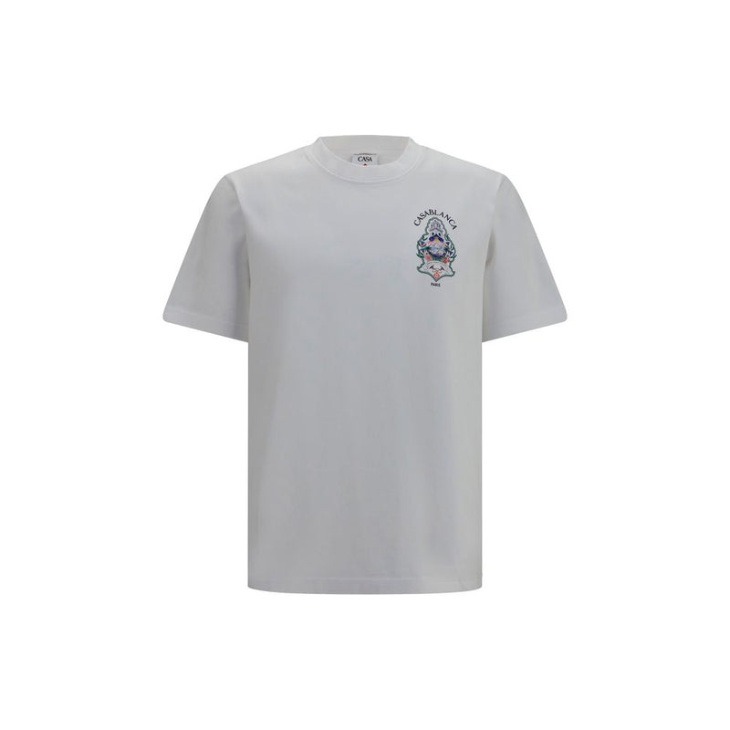 Casablanca L’Arche White Cotton T-Shirt for Men