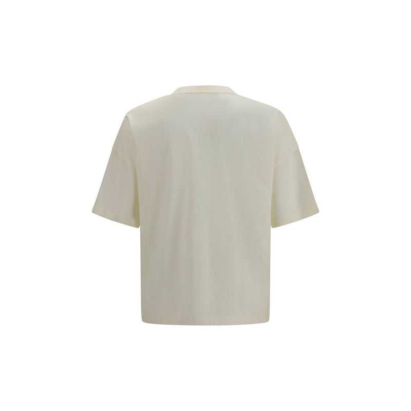 Palm Angels Beige Cotton Vintage Box Logo T-Shirt