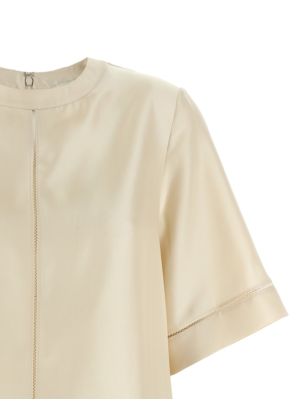 Loulou De Saison Blouse en soie beige