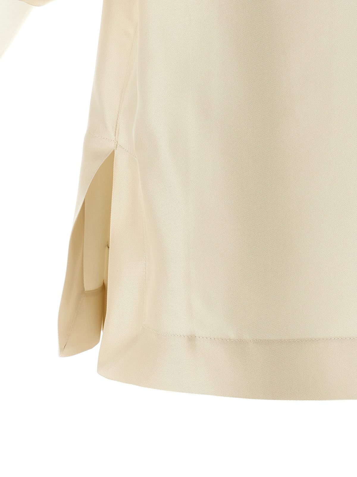 Loulou De Saison Blouse en soie beige