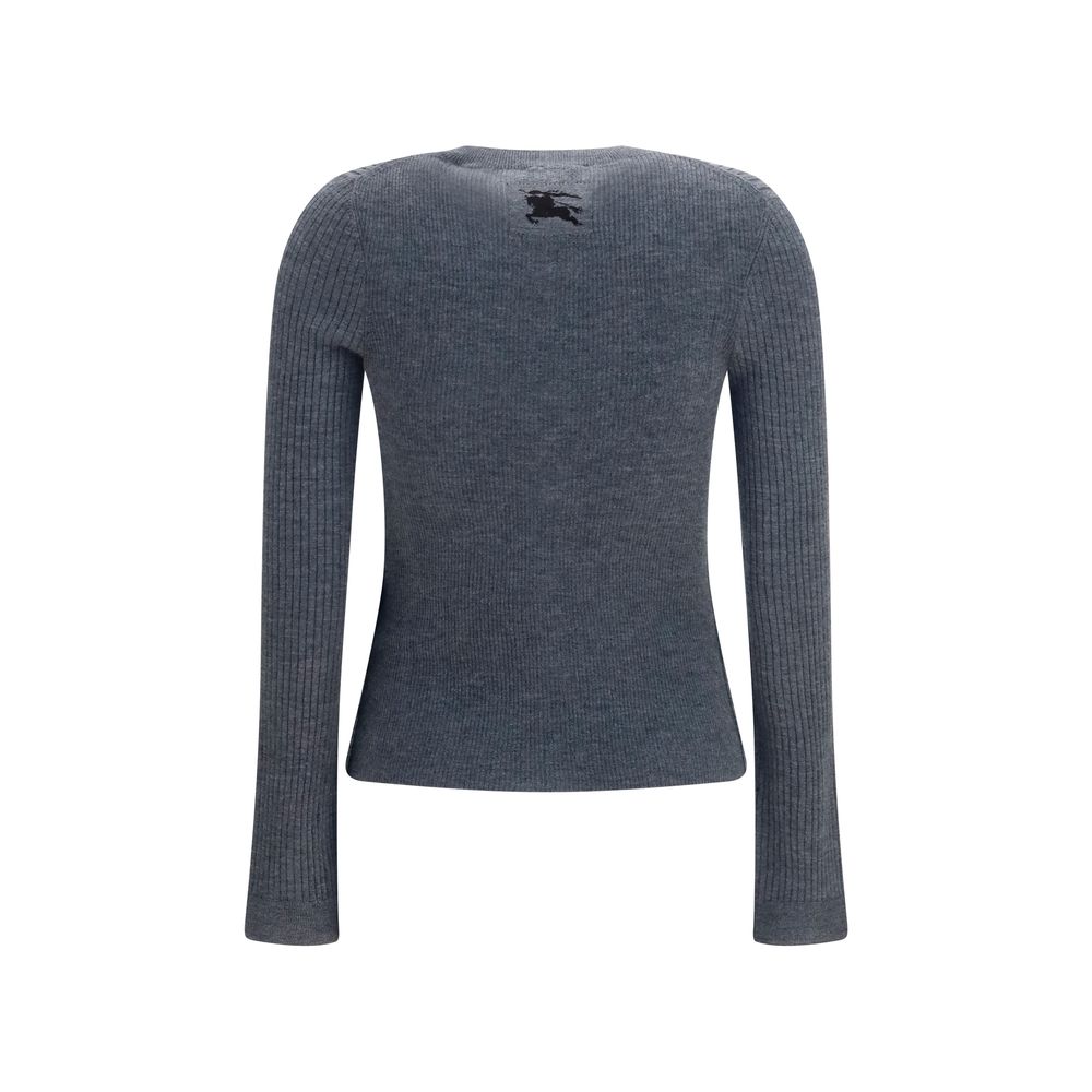 Gilet en cachemire gris Burberry