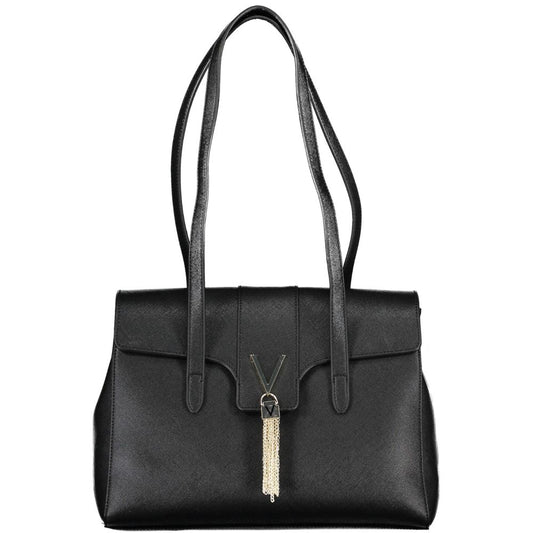 Mario Valentino Nero Polyurethane Handbag - Élégance Moderne
