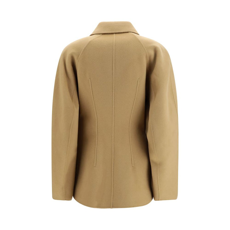 Rohe Beige Wool Oves Aries Full-Length Jacket