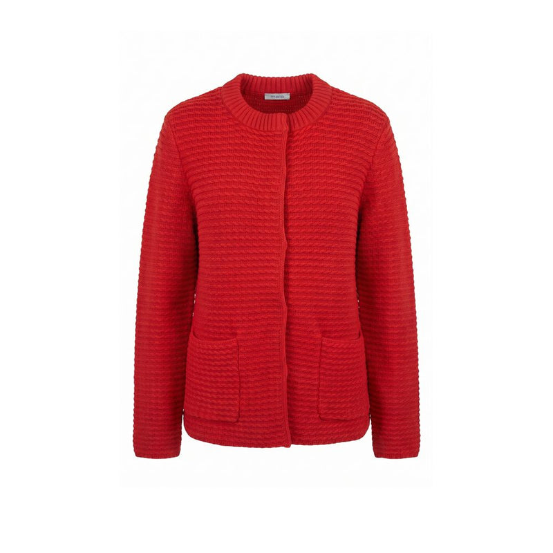 Malo Red Cotton Women's Cardigan