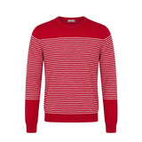 Malo Red Cotton Men Sweater - Stylish Crewneck Design