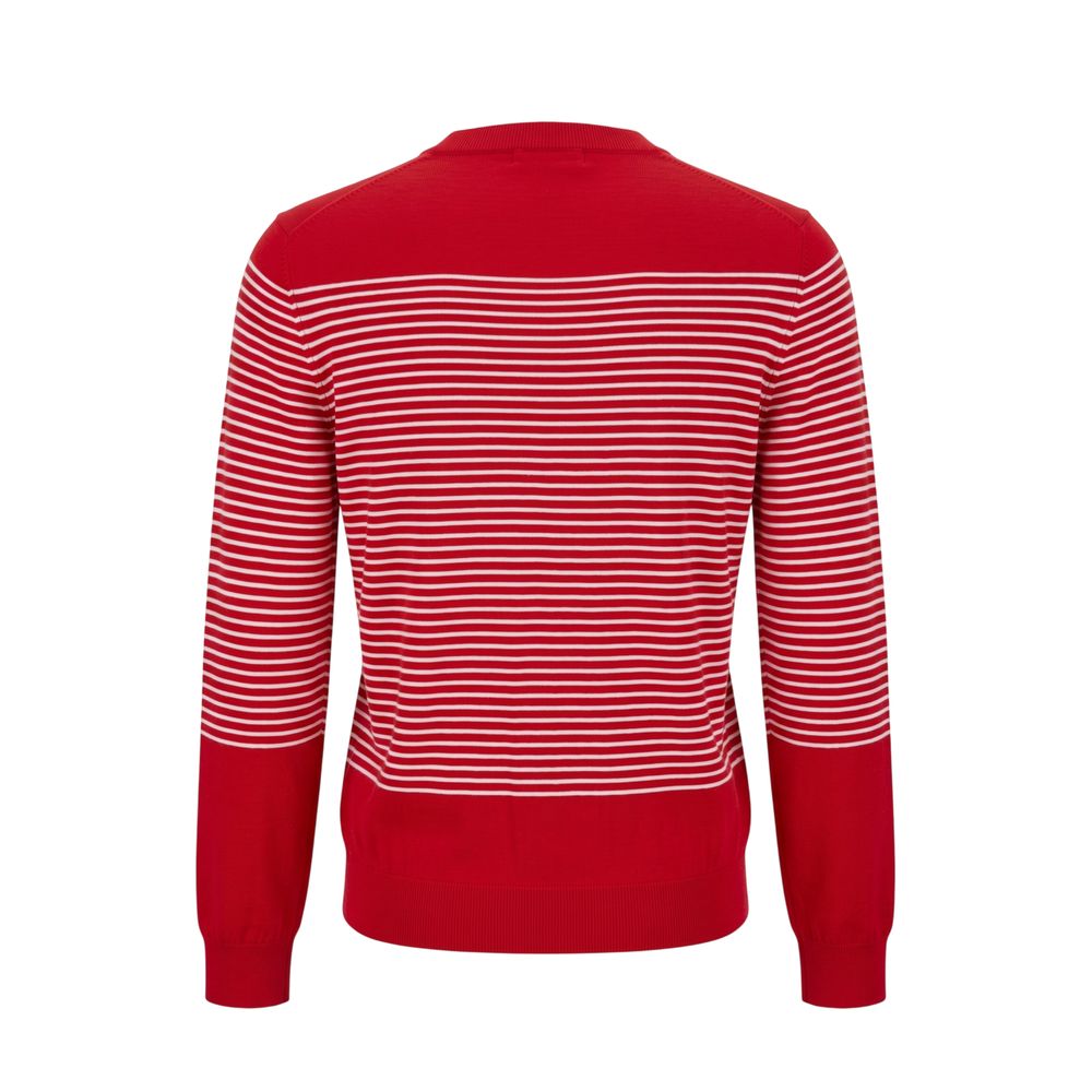 Malo Red Cotton Men Sweater - Stylish Crewneck Design