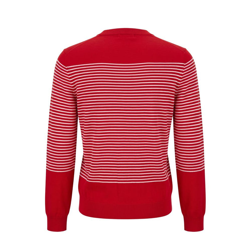 Malo Red Cotton Men Sweater - Stylish Crewneck Design