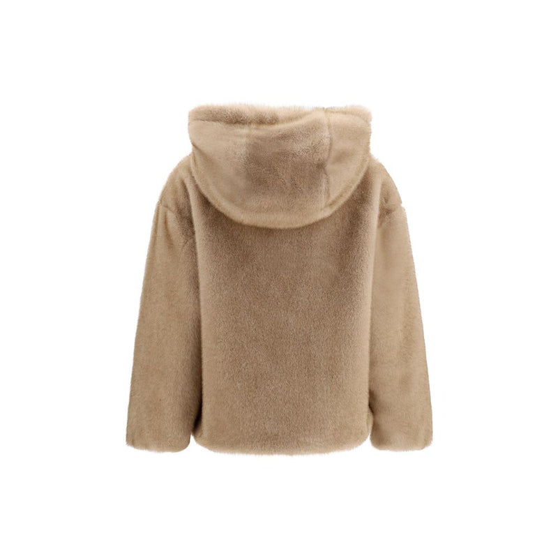 Veste longue Herno en polyester beige